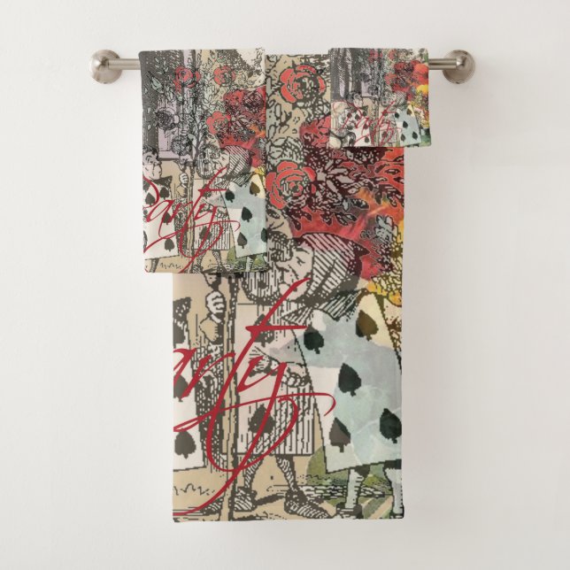 Alice im Wunderland Vorhang Classic Art Badhandtuch Set (Insitu)