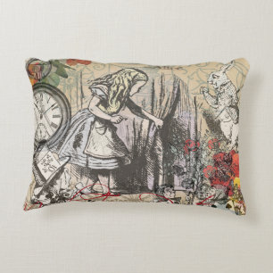 Alice im Wunderland Vorhang Classic Art Dekokissen