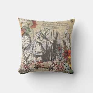 Alice im Wunderland Vorhang Classic Art Kissen