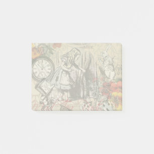 Alice im Wunderland Vorhang Classic Art Post-it Klebezettel