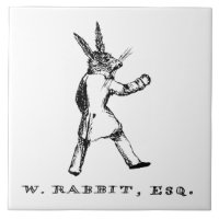 Alice im Wunderland - W. Rabbit Esq. Große Fliese