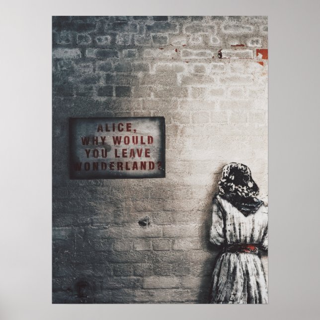 ALICE IM WUNDERLAND & "WARUM WÜRDEN SIE VERLASSEN" POSTER (Vorne)