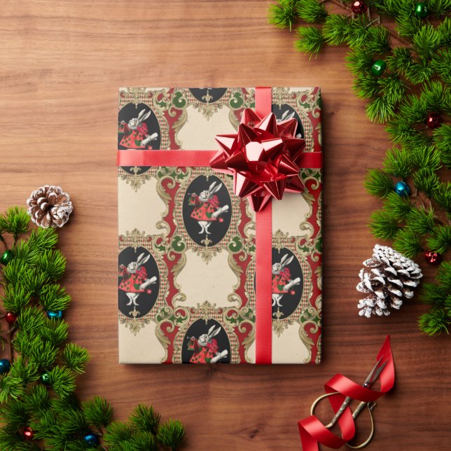 Alice im Wunderland Weihnachtswrapping Paper Geschenkpapier (Feiertagsgeschenk)
