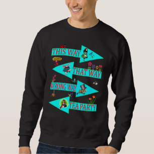 Alice im Wunderland Weiße Kaninchen Männer Frauen Sweatshirt
