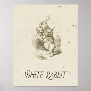 Alice im Wunderland - WEISSER HASE Poster