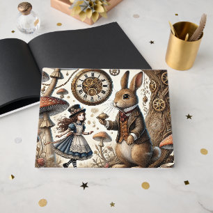 Alice im Wunderland weißes Kaninchen Gästebuch