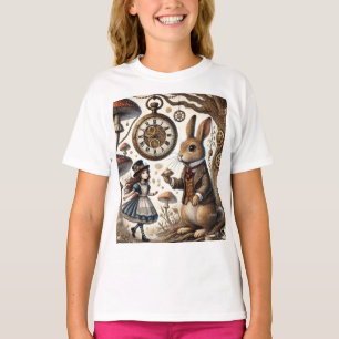 Alice im Wunderland weißes Kaninchen T-Shirt