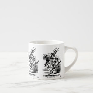 Alice im Wunderland - Weißrabbit - Kaninchen Espressotasse