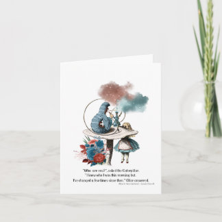 Alice im Wunderland "Wer bist du?" Karte