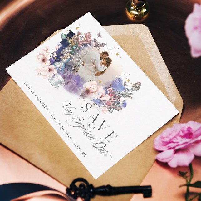 Alice im Wunderland Wichtiges Datum Foto Save The Date (Von Creator hochgeladen)