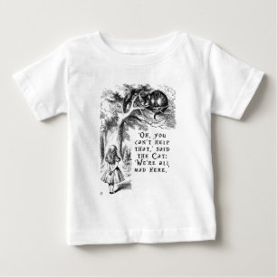 Alice im Wunderland - wir sind alle hier wütend Baby T-shirt