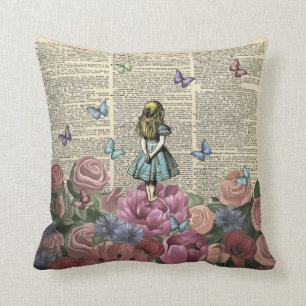 Alice im Wunderland - Wunderlandgarten Kissen