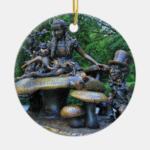 Alice im Wunderland - Zentralpark NYC Keramik Ornament