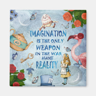 Alice im Wunderland Zitat - Vorstellung Magnet