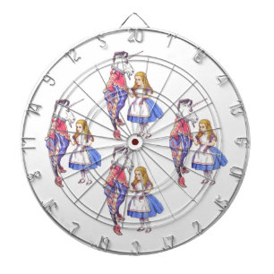 Alice im Wunderlandu. UnicornDartboard Dartscheibe