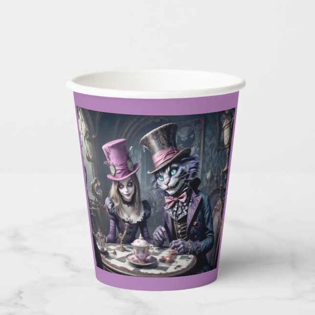 Alice in den Wonderland Paper Cups Pappbecher (Vorderseite)