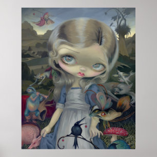 Alice in einem Bosch Wonderland ART PRINT gothic Poster