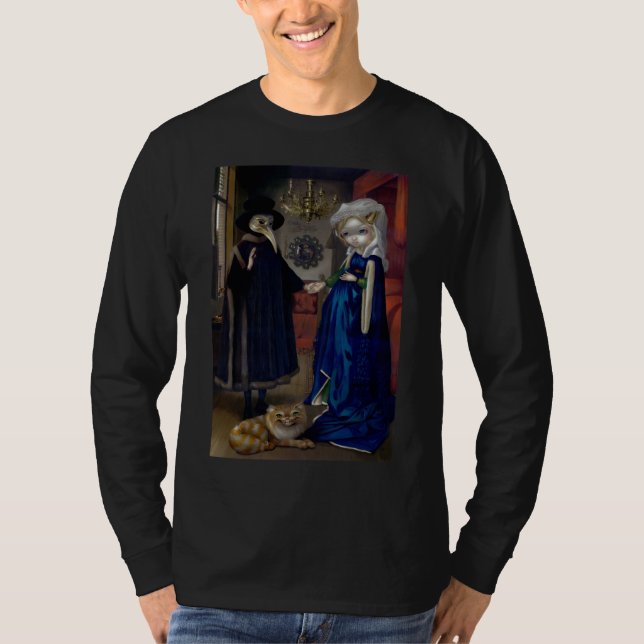 Alice in einem Van Eyck Portrait SHIRT Wunderland (Vorderseite)