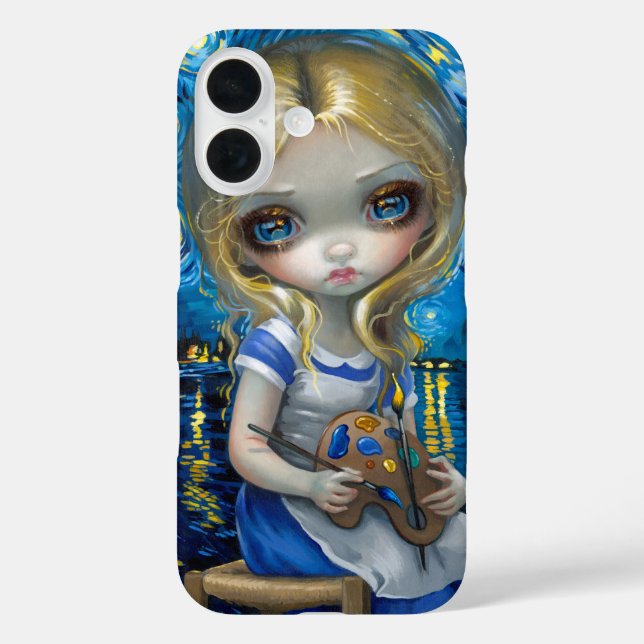 Alice in einem Van Gogh Nocturne Case-Mate iPhone Hülle (Rückseite)