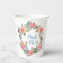 Alice in Onderland Themed Party Cups Pappbecher