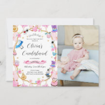 Alice in Onederland 1. Geburtstag Pink Foto