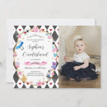 Alice in Onederland 1. Geburtstag Schwarzes Foto