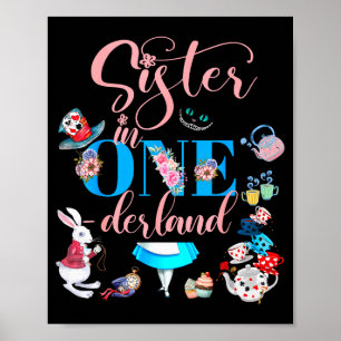 Alice In Onederland Familien Schwester des Geburts Poster