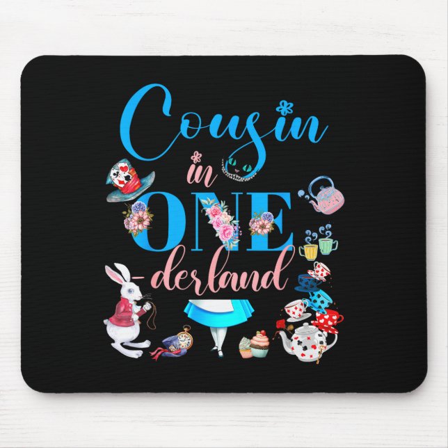 Alice In Onederland Family Cousin Of The Birthday  Mousepad (Vorne)