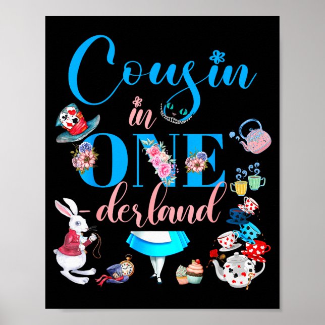 Alice In Onederland Family Cousin Of The Birthday  Poster (Vorne)