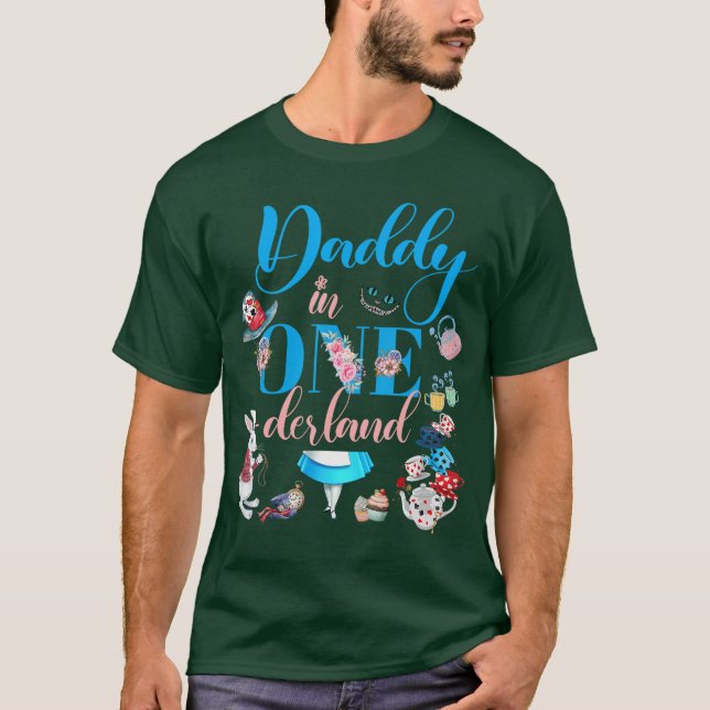 Alice in ONEderland Family Daddy ofhe Birthday Gir T-Shirt (Vorderseite)