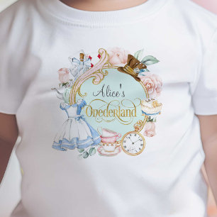 Alice in Onederland, Mädchen 1. Geburtstag Baby T- T-shirt