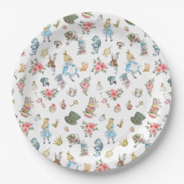 Alice in Onederland Themed Paper-Tellern Pappteller