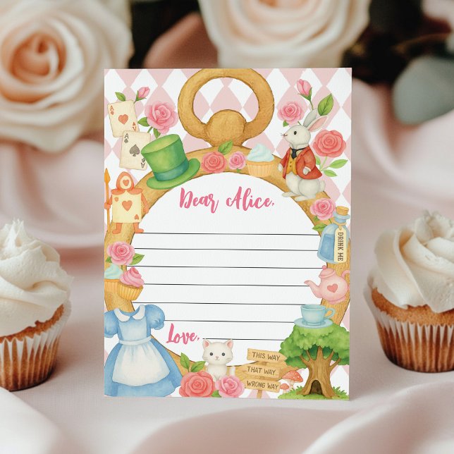 Alice in Onederland Time Capsule Note Card Dankeskarte (Von Creator hochgeladen)