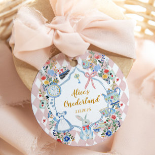 Alice in Onederland Whimsicaler Geburtstag Geschenkanhänger