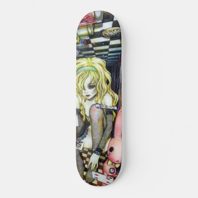Alice in Wonderhell Skateboard (Vorderseite)