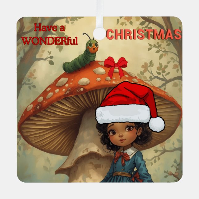 Alice in Wonderland Caterpillar Christmas Ornament (Vorderseite)