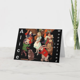 Alice in Wonderland Greeting Card Karte