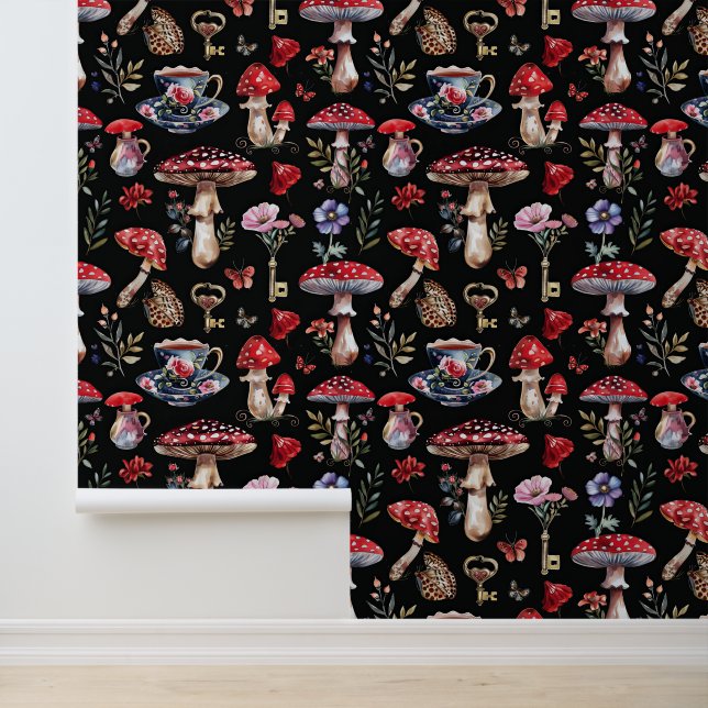 Alice in Wonderland Pattern Tapete (Anwendung)