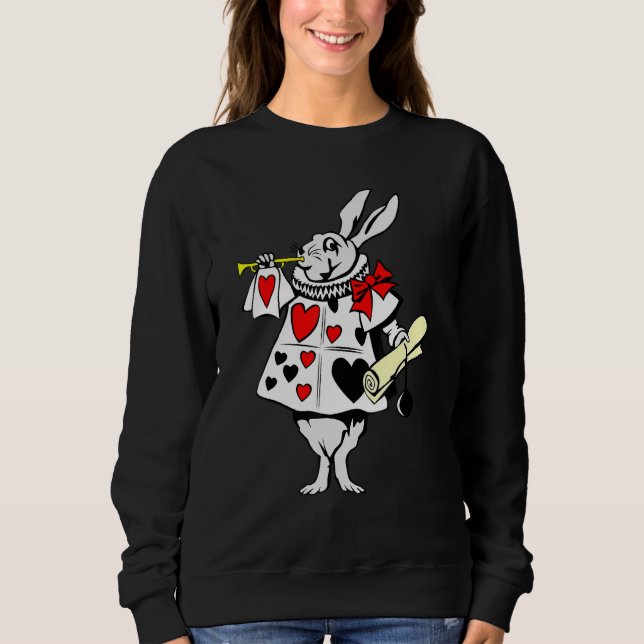 Alice In Wonderland Rabbit Easter Tshirt Bunny Pla (Vorderseite)