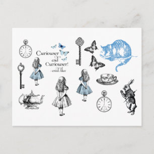 Alice in Wonderland Vintage Things Postcard Postkarte