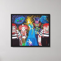 Alice in Zombieland Canvas Print