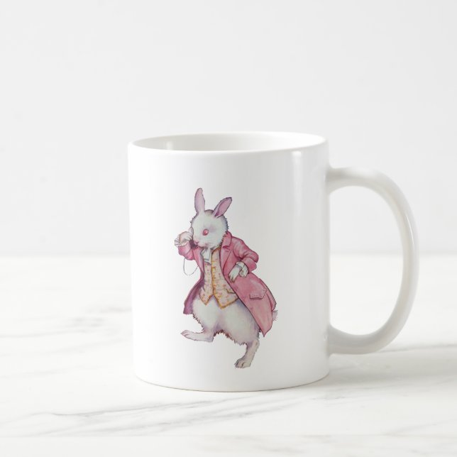 ALICE IST EIN CHARMING WHITE RABBIT KAFFEETASSE (Rechts)