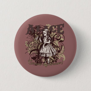 Alice Karneval Stil Button
