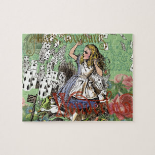 Alice Karten Wunderland Hutmacher Kaninchen  Puzzle