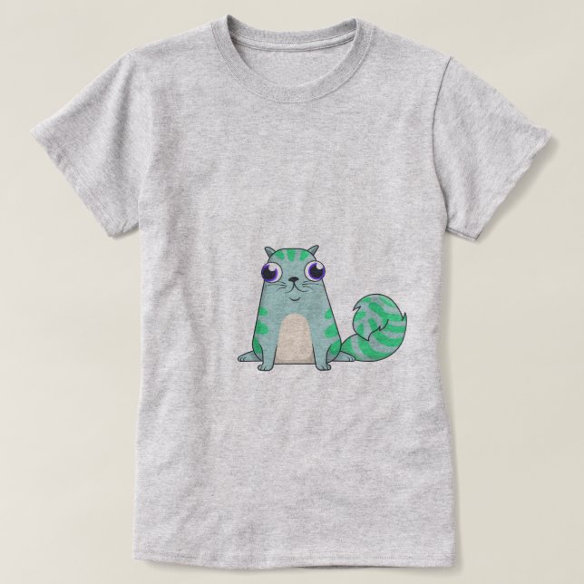 Alice-Katze CryptoKitties T-Shirt (Design vorne)