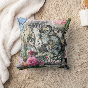 Alice Klassisches Wunderland Dodo Tenniel Kunst Kissen