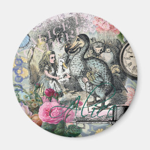 Alice Klassisches Wunderland Dodo Tenniel Kunst Magnet