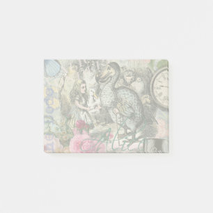 Alice Klassisches Wunderland Dodo Tenniel Kunst Post-it Klebezettel