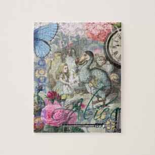 Alice Klassisches Wunderland Dodo Tenniel Kunst Puzzle