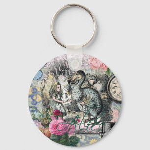 Alice Klassisches Wunderland Dodo Tenniel Kunst Schlüsselanhänger